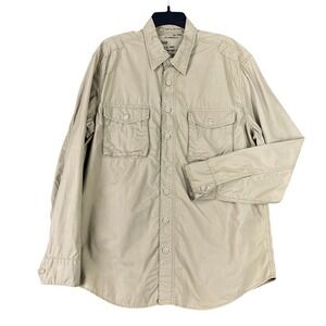 Gap Shirt Mens XL Khaki Safari Surplus Military Utility Workwear Classic Casual